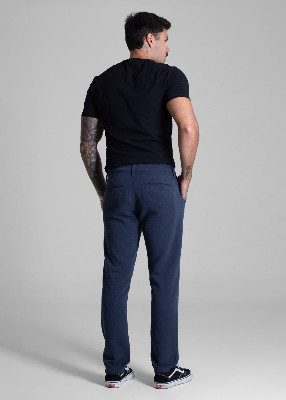 Calça Linho Sawary Slim - 282583 AZUL