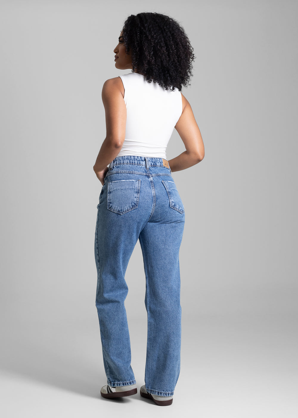 Calça Jeans Sawary Reta Petit - 282599 AZUL