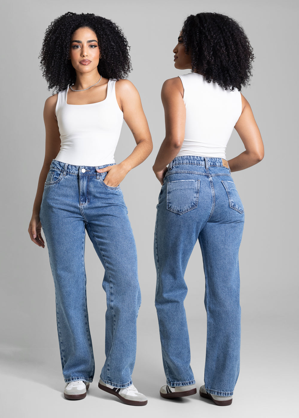 Calça Jeans Sawary Reta Petit - 282599 AZUL