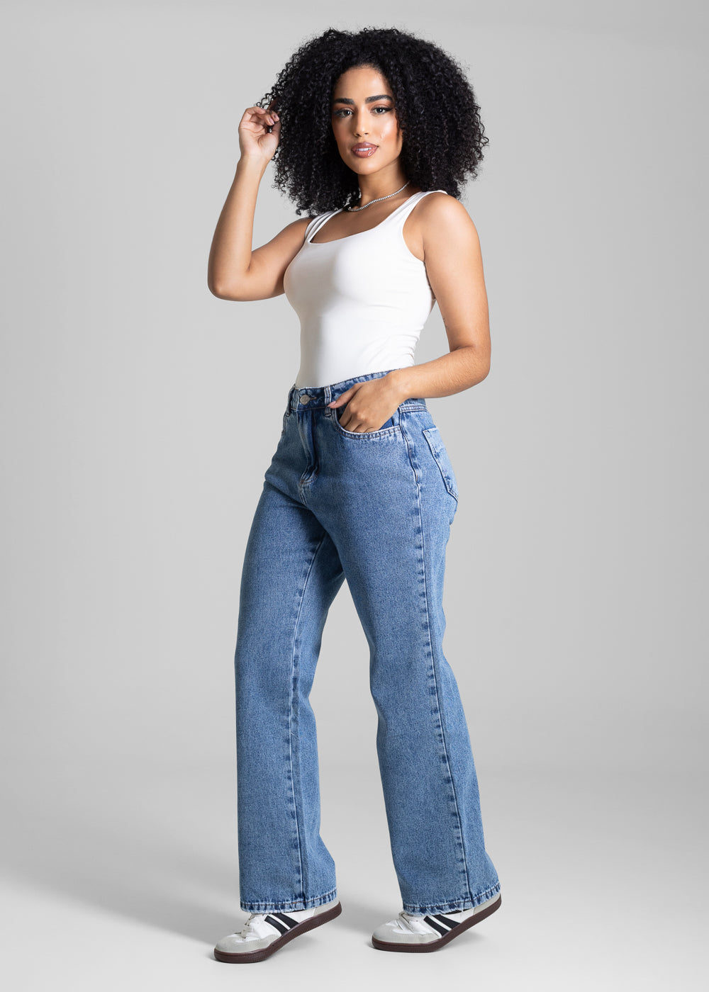 Calça Jeans Sawary Reta Petit - 282599 AZUL