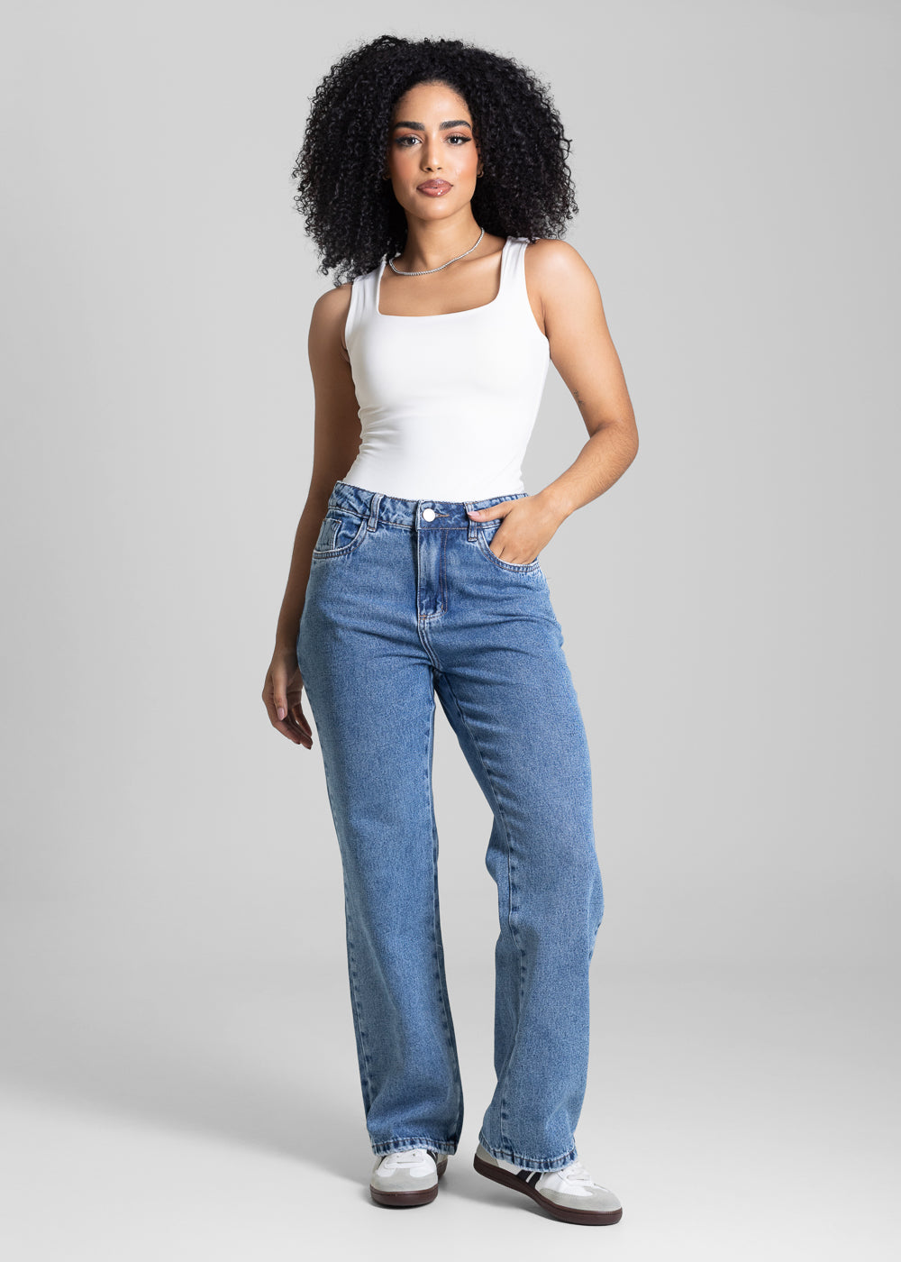 Calça Jeans Sawary Reta Petit - 282599 AZUL