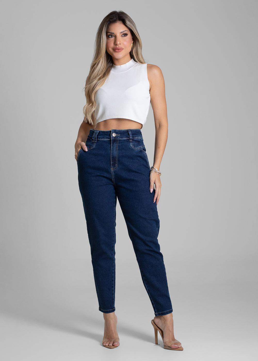 Calça Jeans Sawary Mom - 282676 AZUL