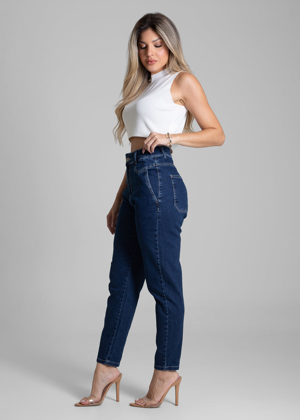 Calça Jeans Sawary Mom - 282676 AZUL