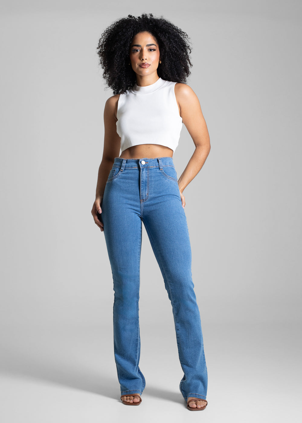Calça Jeans Sawary Boot Cut - 282689 AZUL