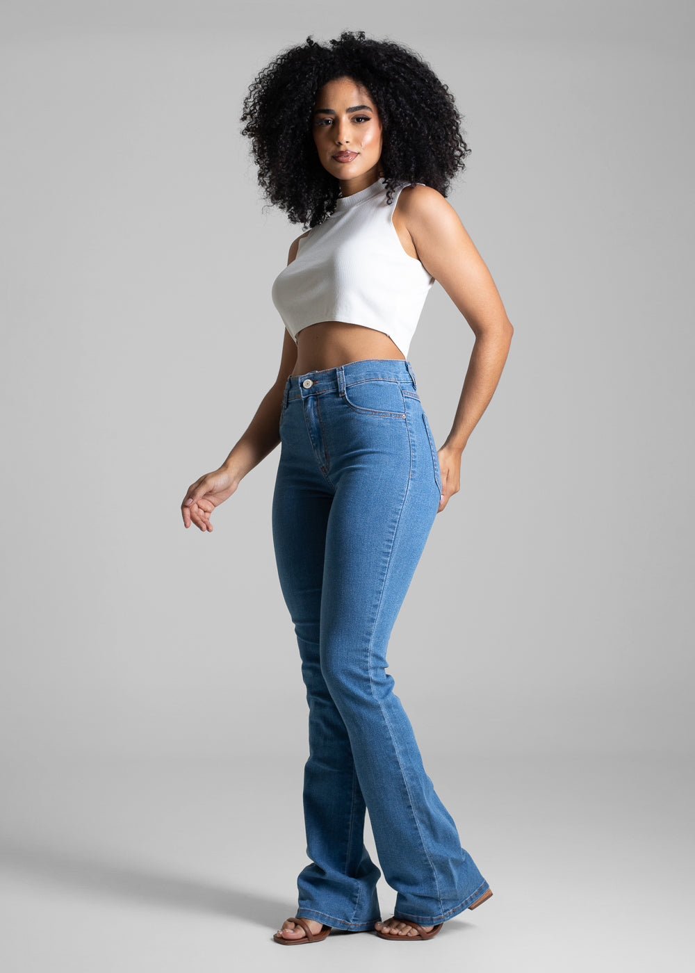 Calça Jeans Sawary Boot Cut - 282689 AZUL