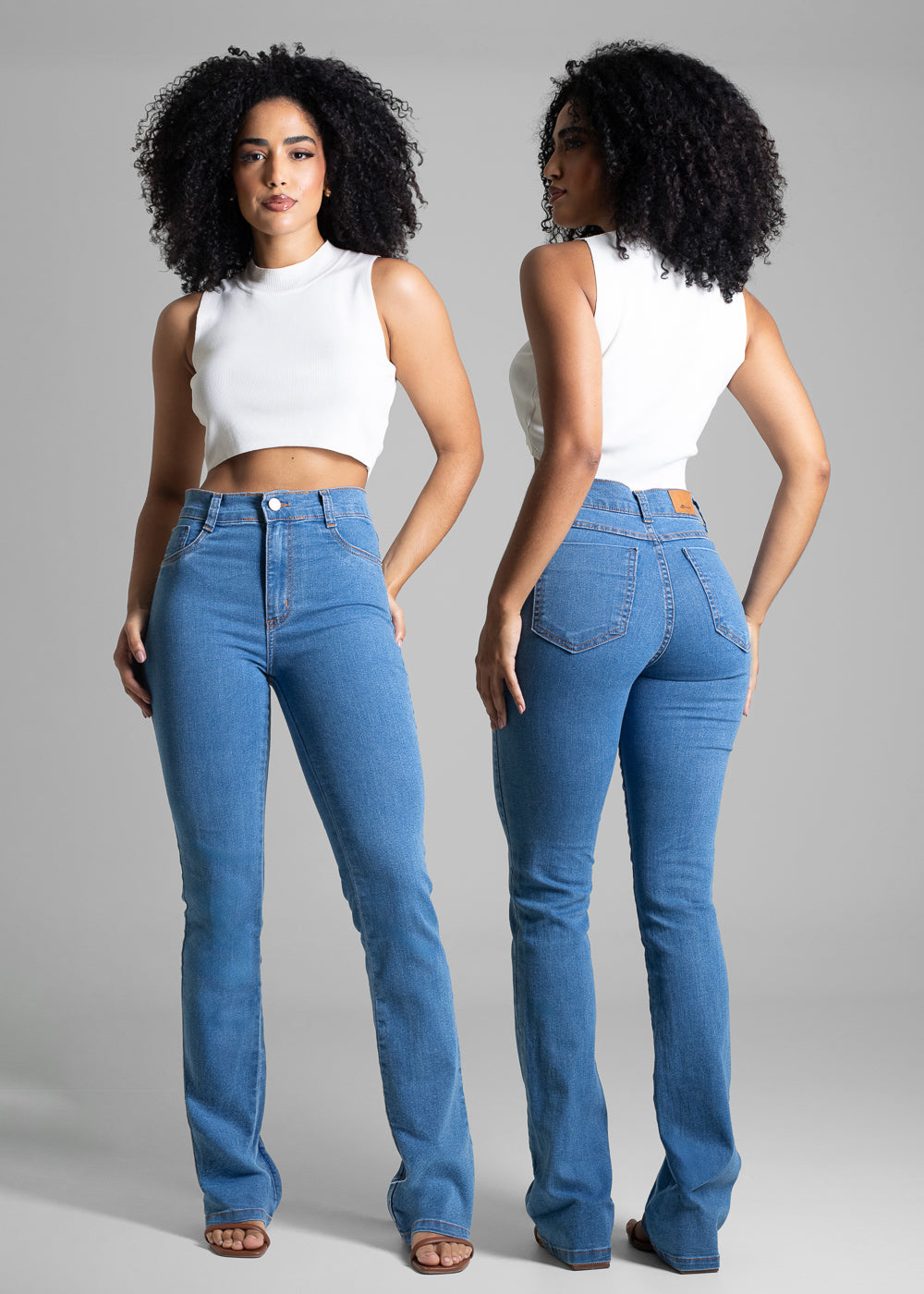Calça Jeans Sawary Boot Cut - 282689 AZUL