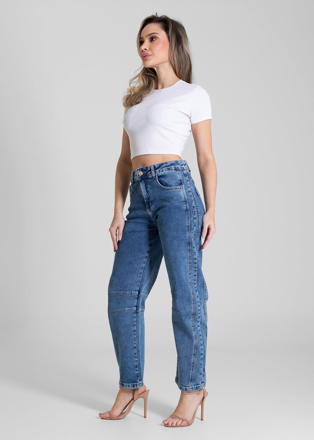 Calça Jeans Sawary Barrel - 282704 AZUL