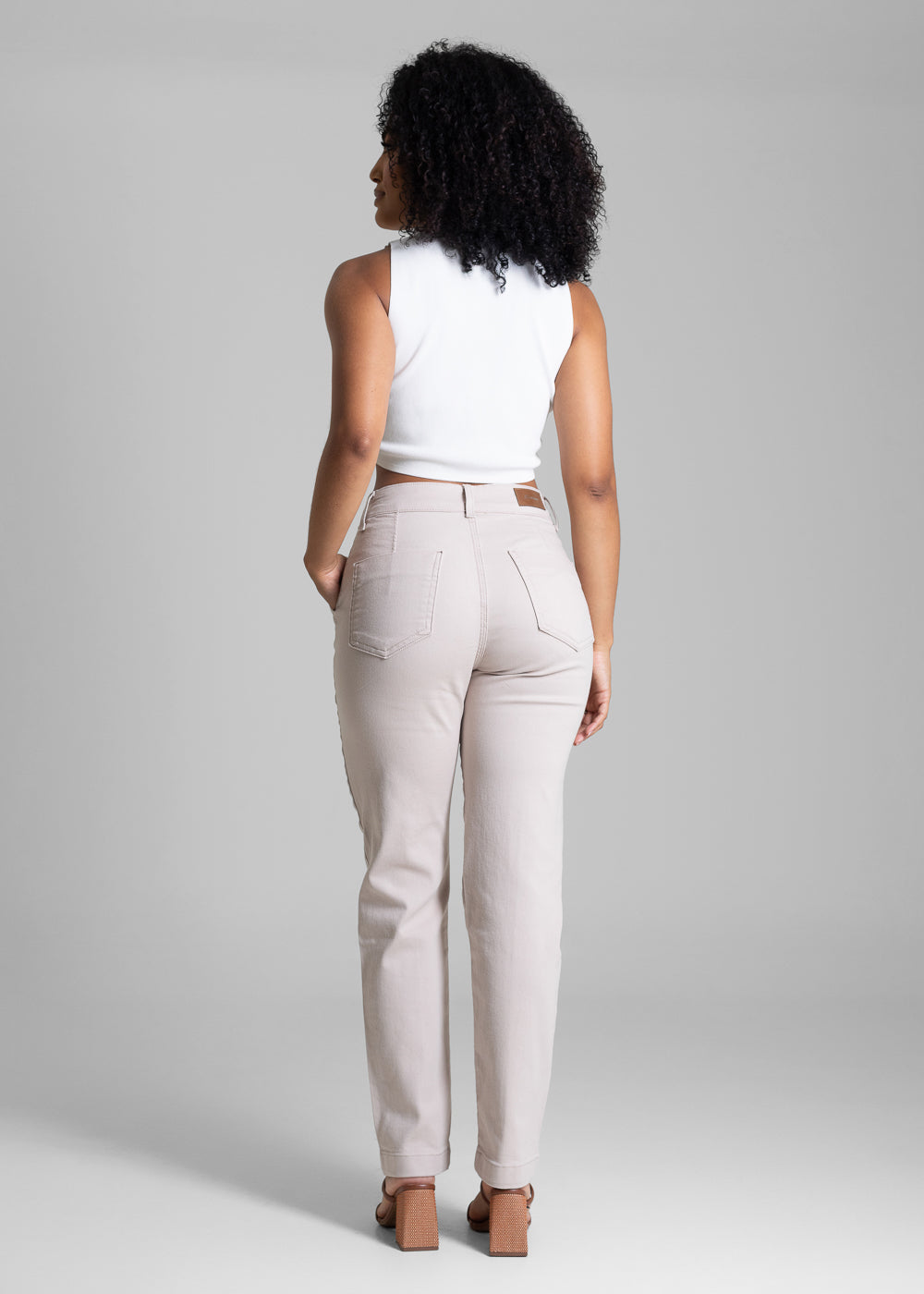 Calça Sarja Sawary Reta - 282705 BEGE