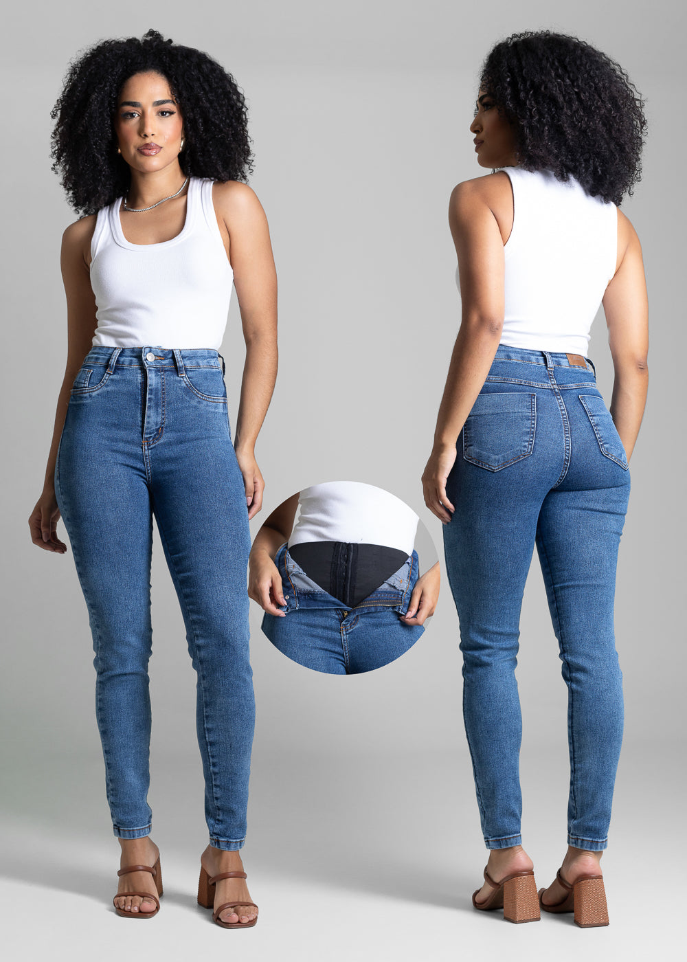 Calça Jeans Sawary Super Lipo - 282711 AZUL
