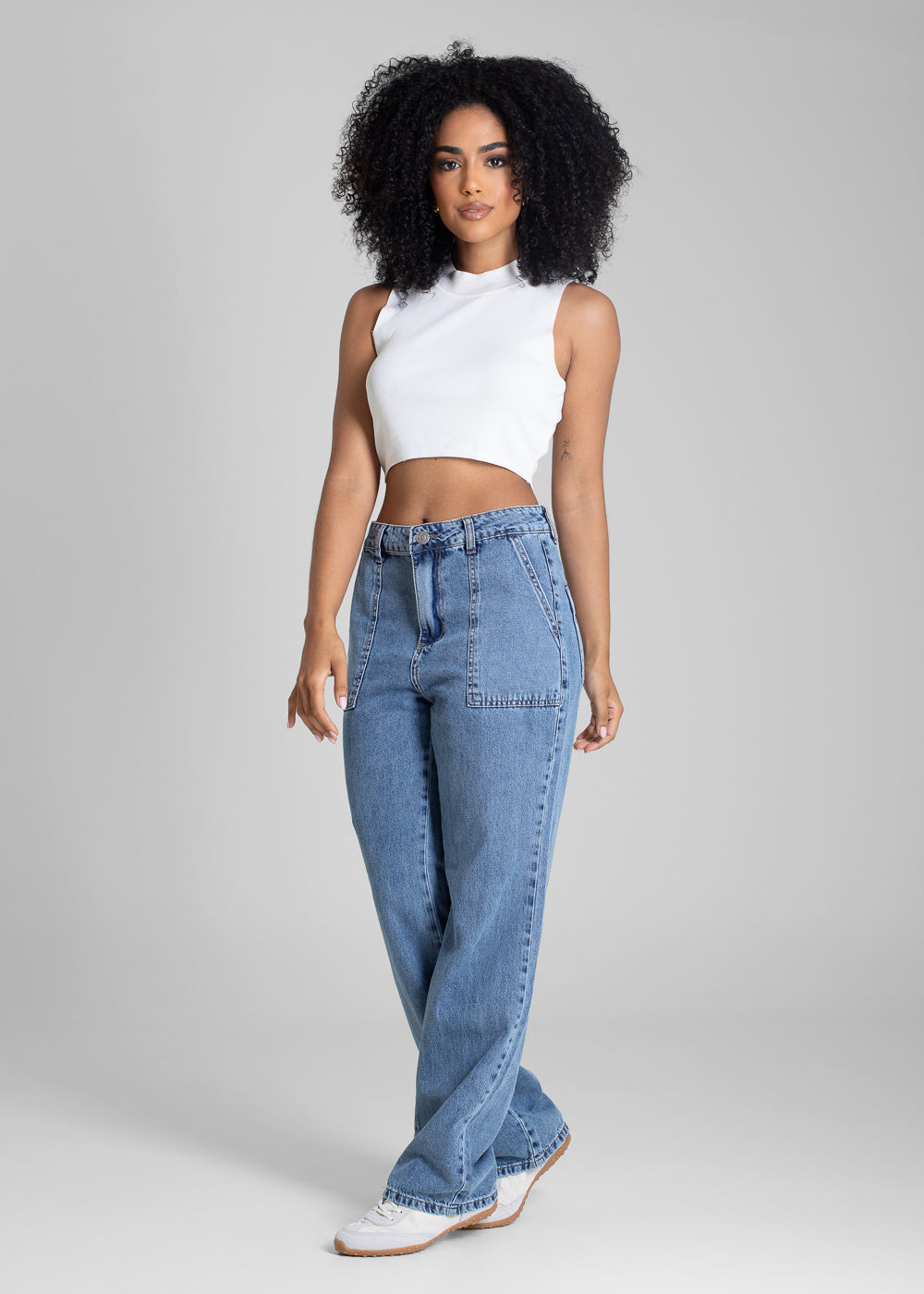 Calça Jeans Sawary Reta Petit - 282719 AZUL