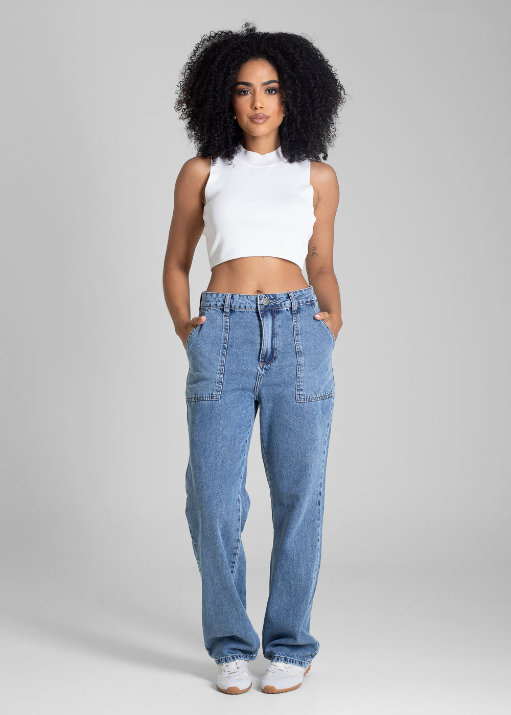 Calça Jeans Sawary Reta Petit - 282719 AZUL