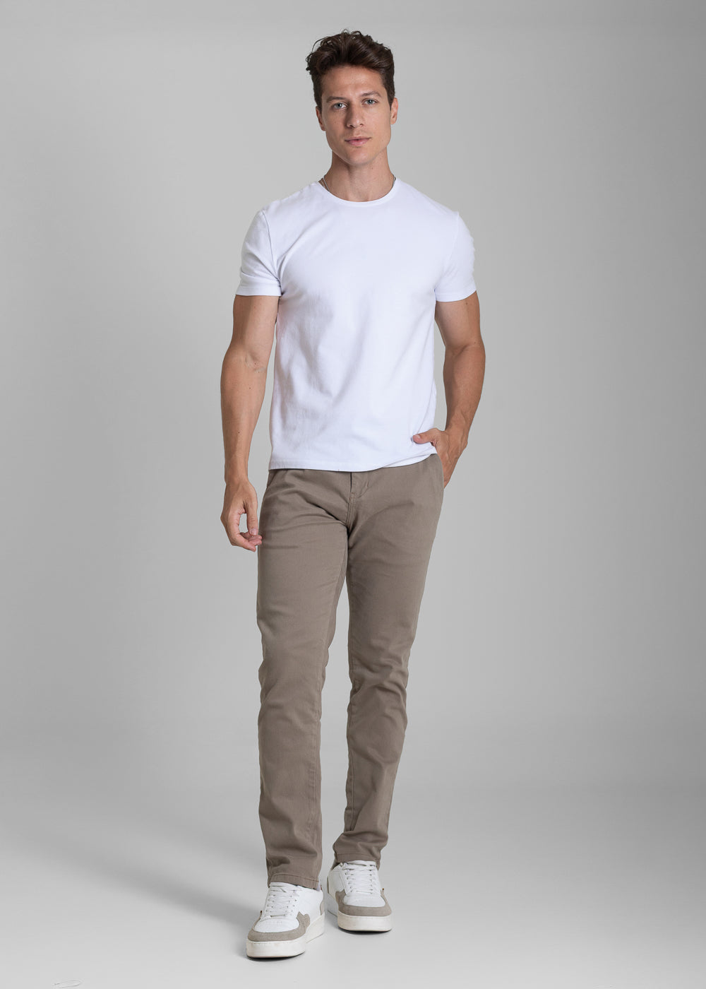 Calça Sarja Sawary Slim - 282740 BEGE