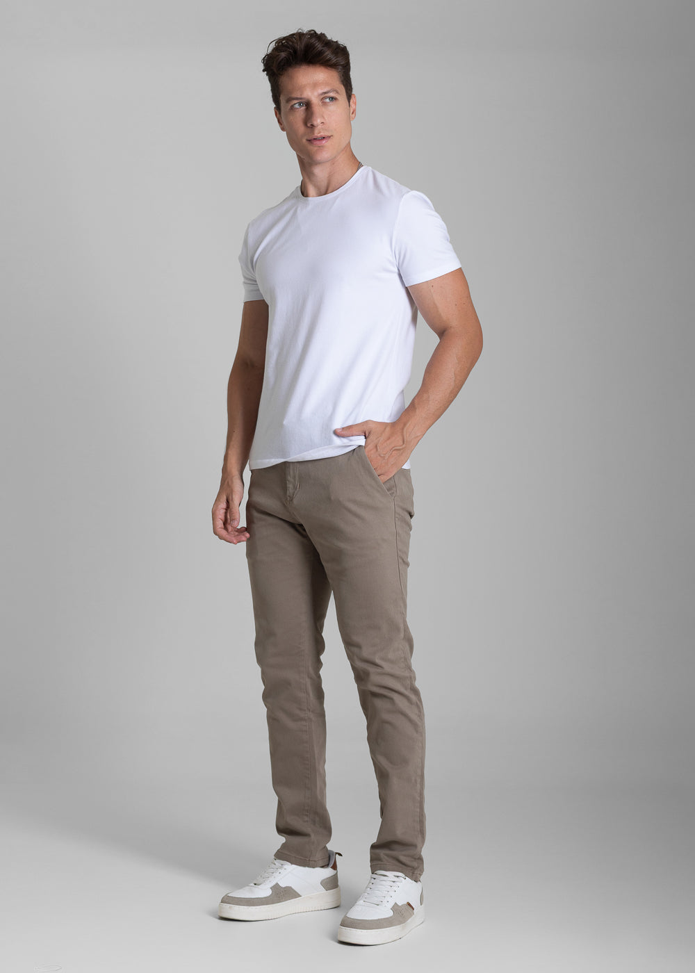 Calça Sarja Sawary Slim - 282740 BEGE
