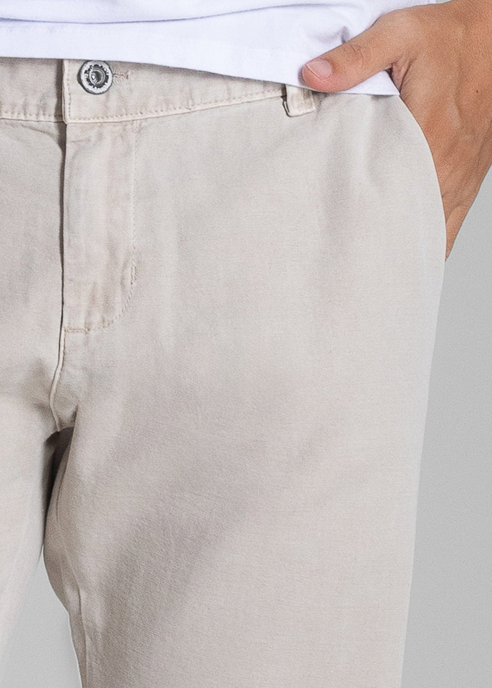 Calça Linho Sawary Slim - 282764 BEGE