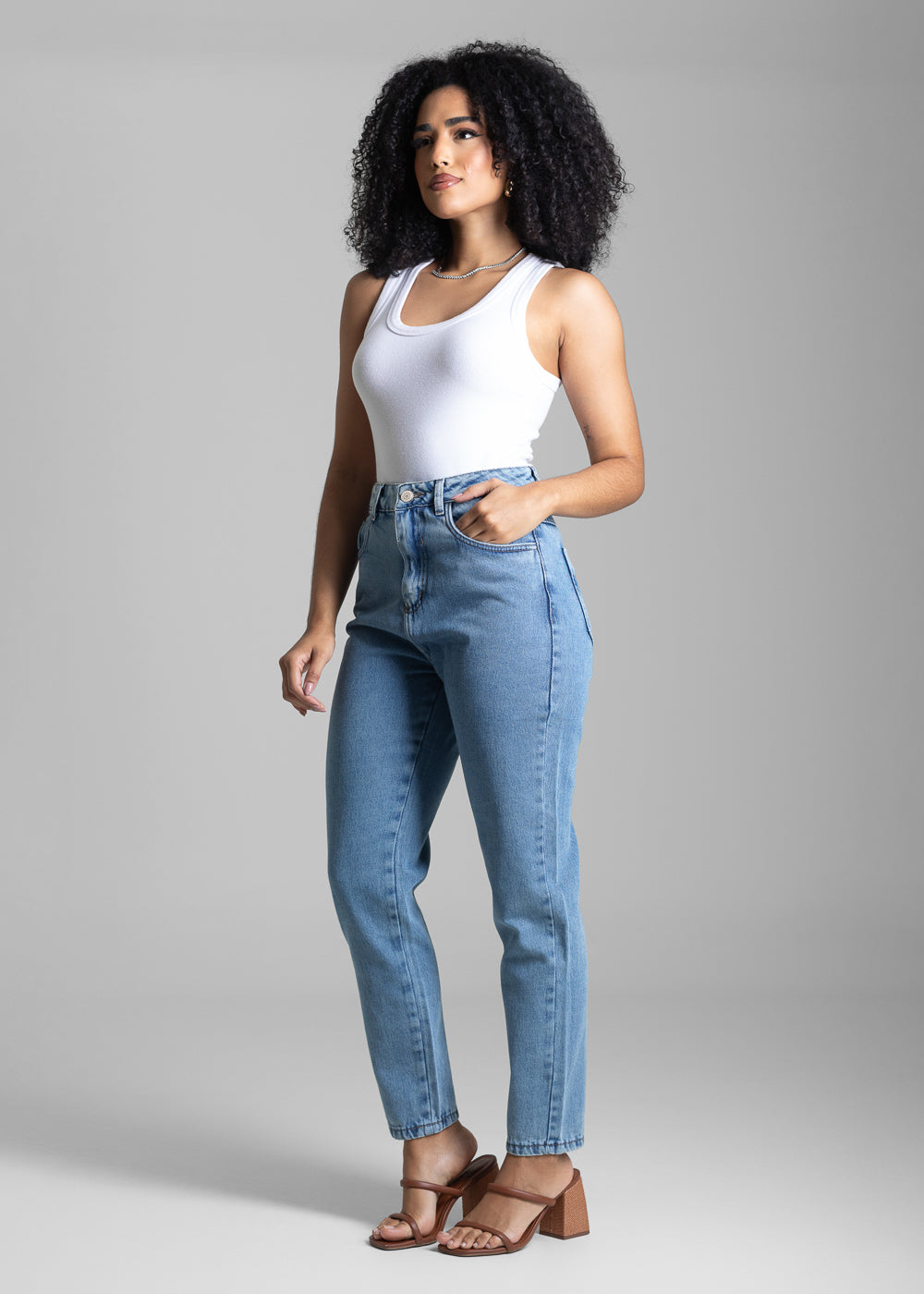 Calça Jeans Sawary Mom - 282773 AZUL
