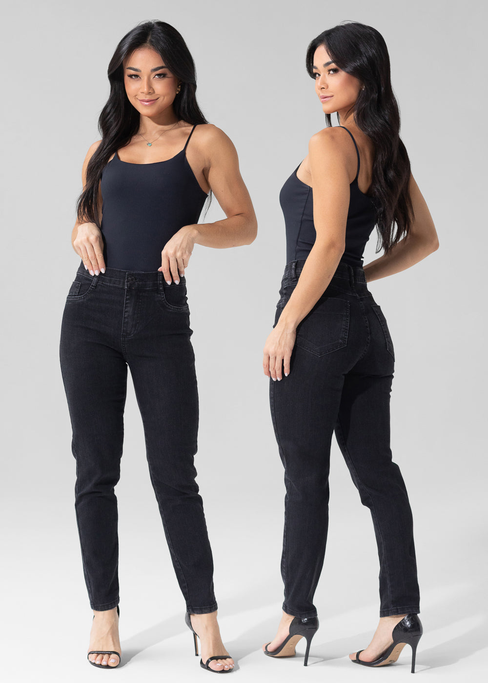 Calça Sarja Sawary Cigarrete - 282786 PRETO