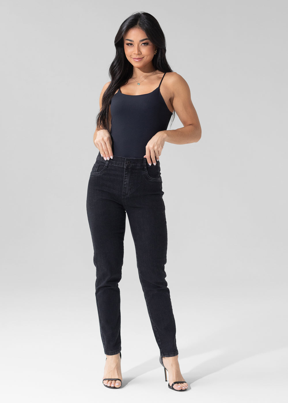 Calça Sarja Sawary Cigarrete - 282786 PRETO