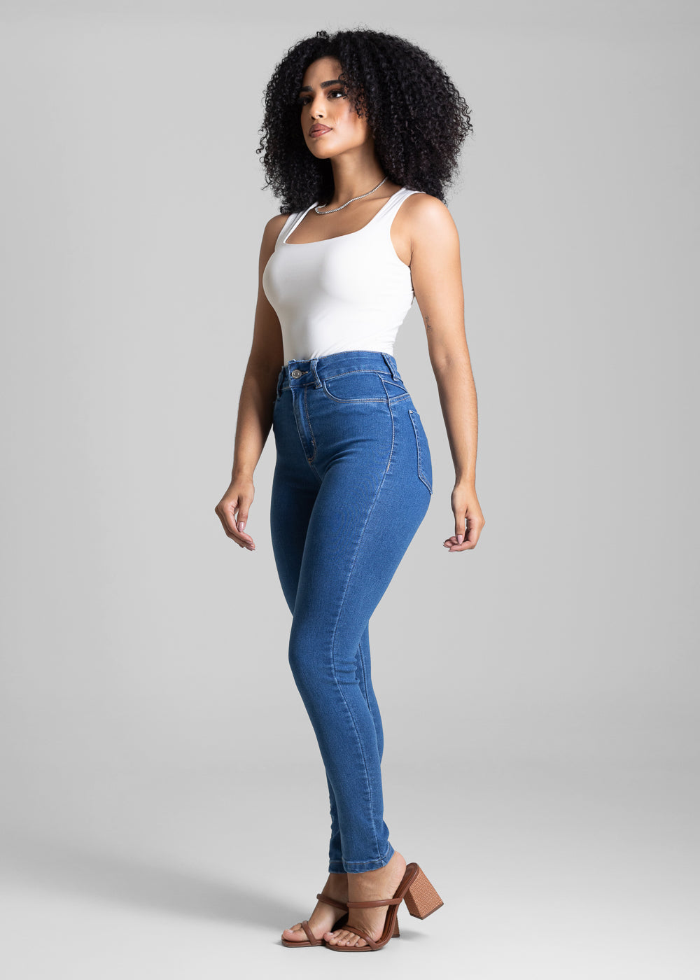 Calça Jeans Sawary Push Up - 282804 AZUL