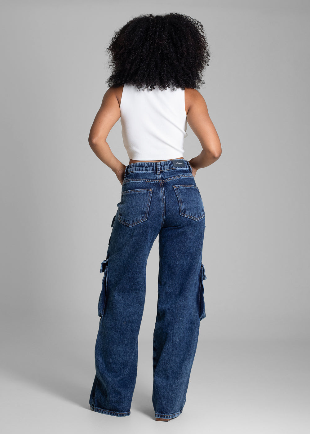 Calça Jeans Sawary Wide Leg - 282811 AZUL