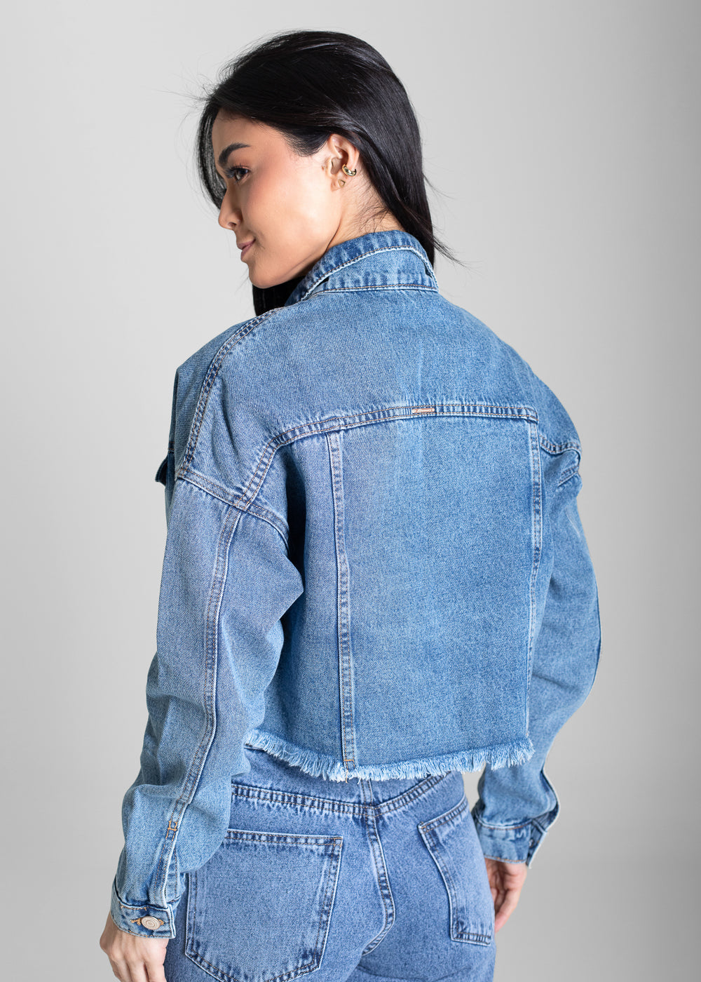 Jaqueta Jeans Sawary - 282814 AZUL