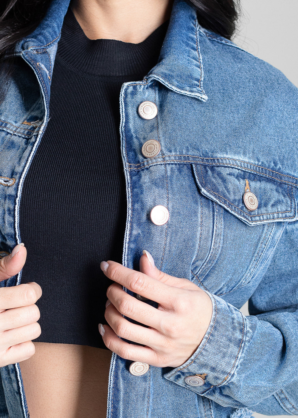 Jaqueta Jeans Sawary - 282814 AZUL