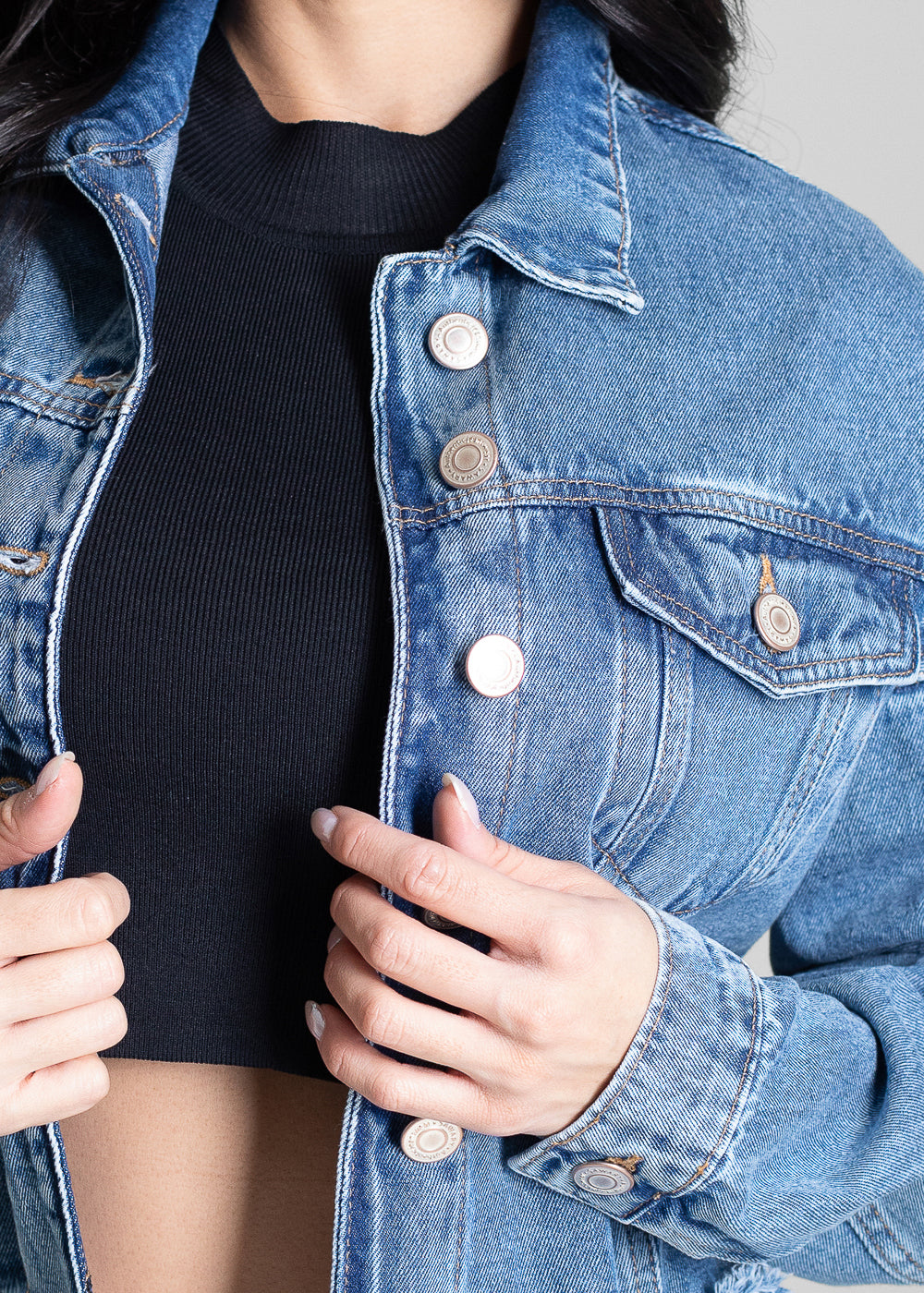 Jaqueta Jeans Sawary - 282814 AZUL