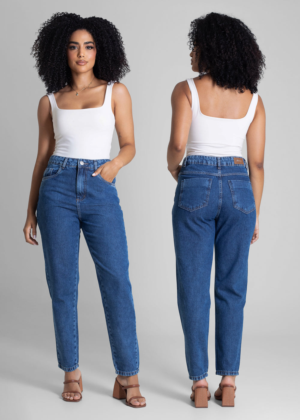 Calça Jeans Sawary Mom - 282823 AZUL