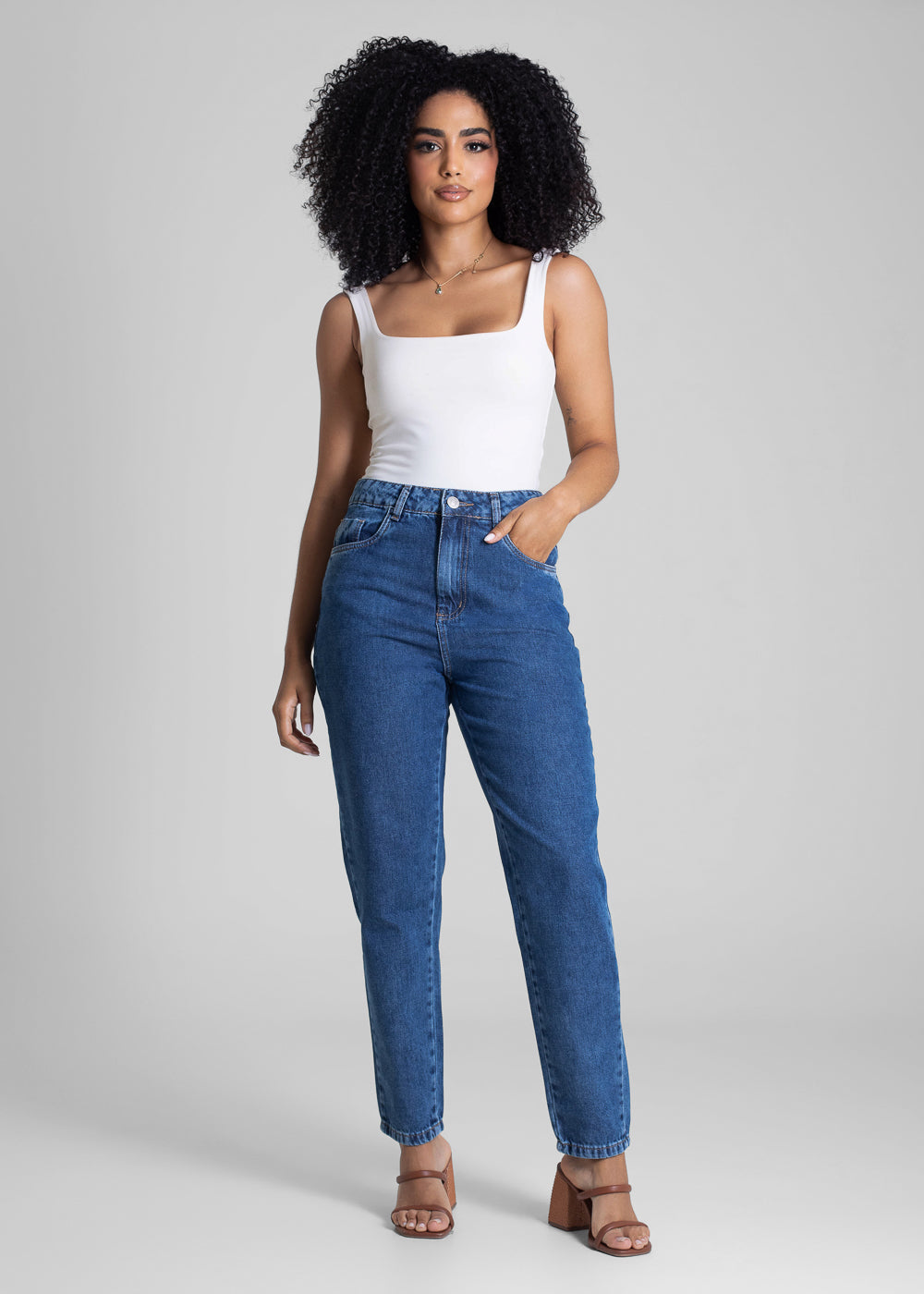 Calça Jeans Sawary Mom - 282823 AZUL