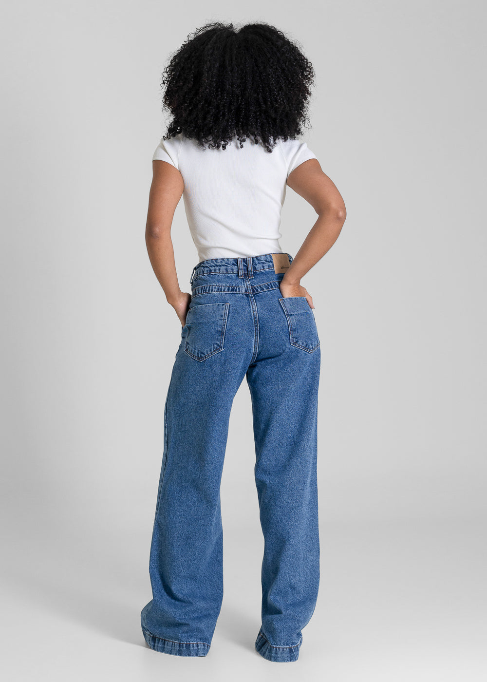 Calça Jeans Sawary Wide Leg - 282834 AZUL