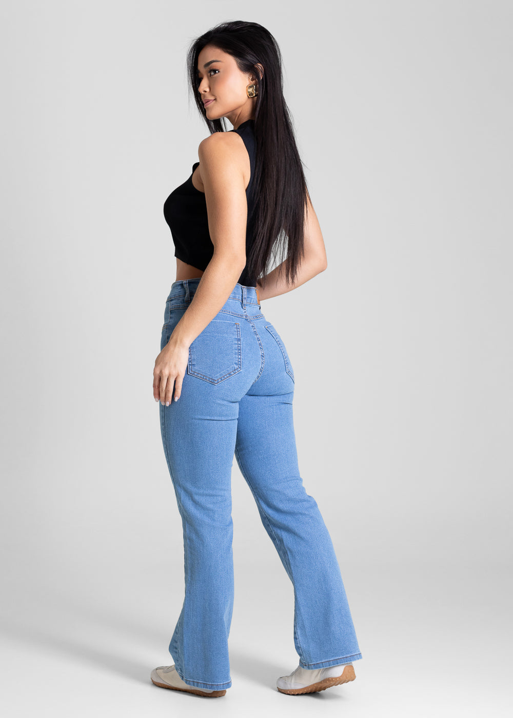 Calça Jeans Sawary Boot Cut Petit - 282839 AZUL