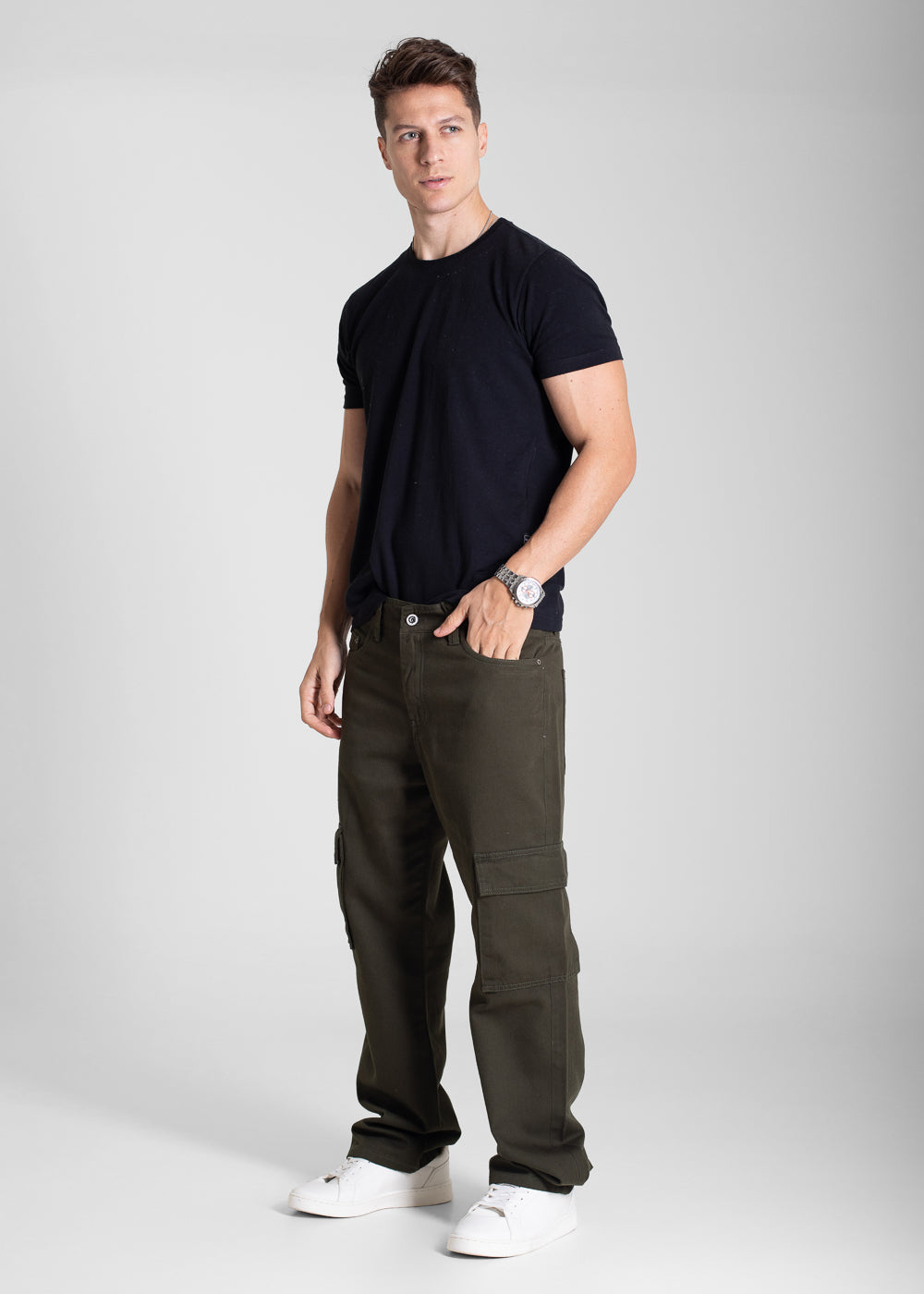 Calça Sarja Sawary Relaxed - 282848 VERDE
