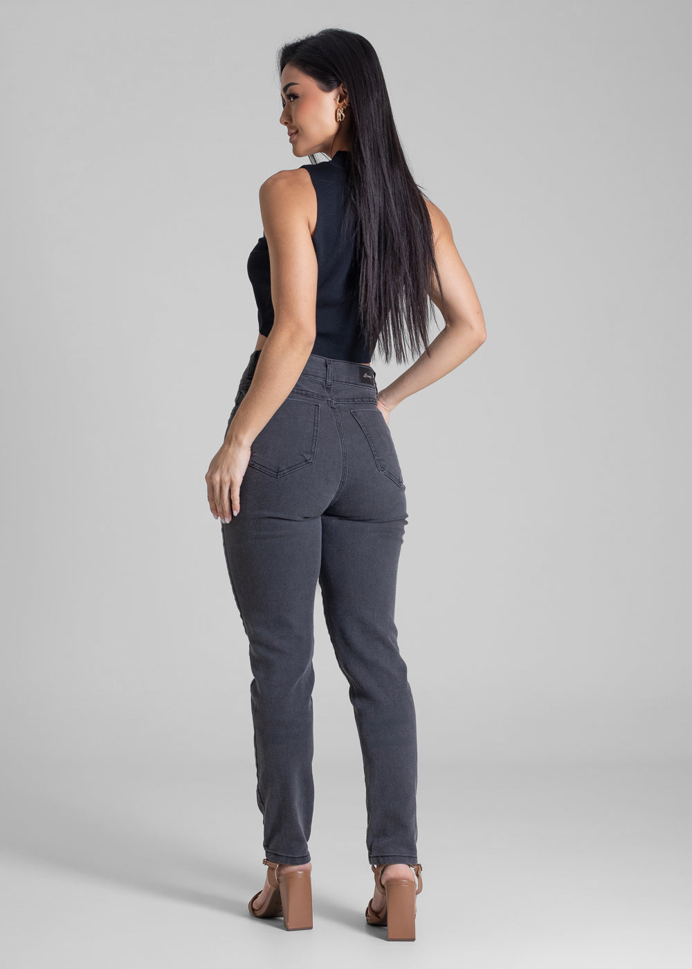 Calça Jeans Sawary Super Stretch - 282897 PRETO