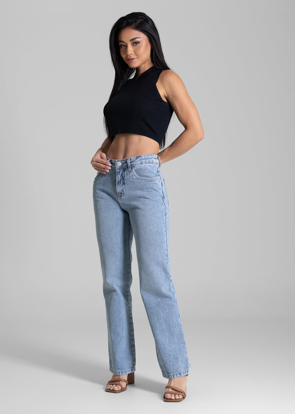 Calça Jeans Sawary Reta - 282940 AZUL