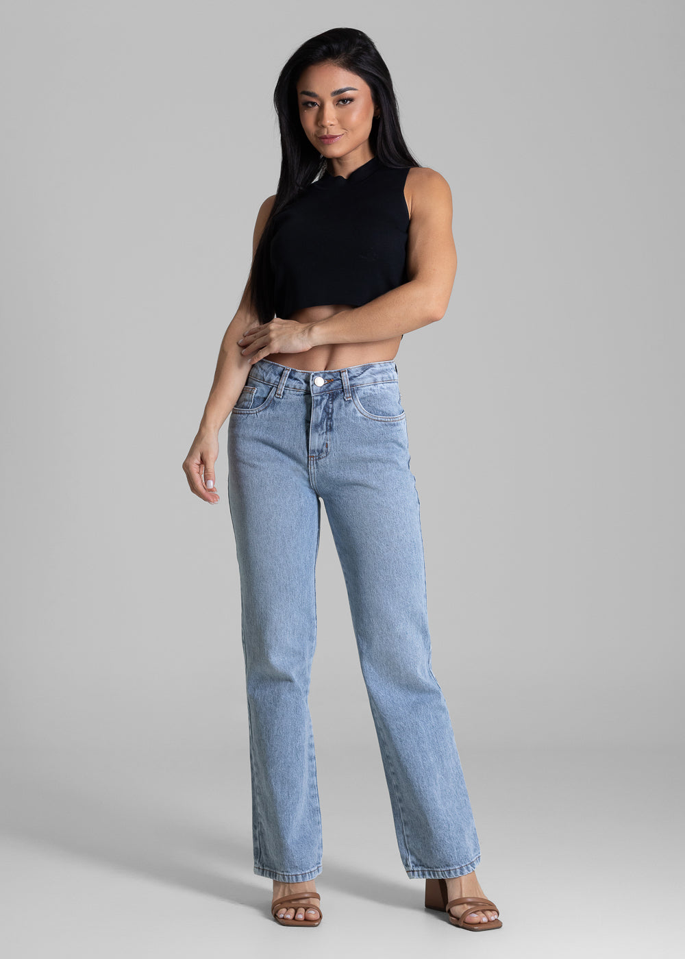 Calça Jeans Sawary Reta - 282940 AZUL
