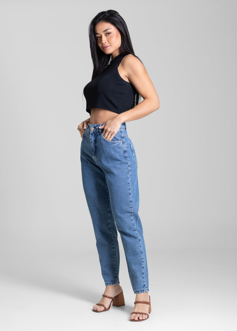 Calça Jeans Sawary Mom - 282943 AZUL