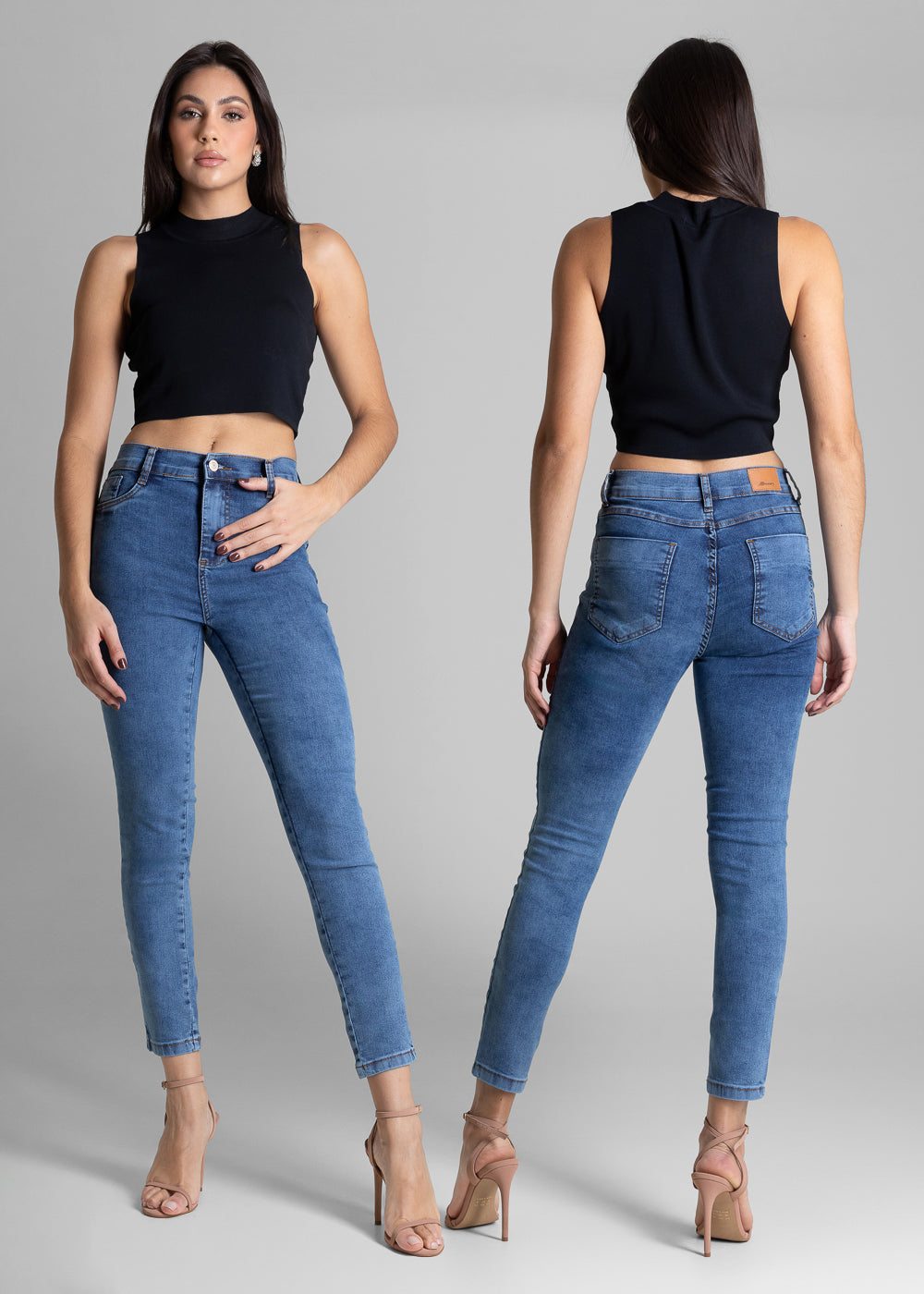 Calça Jeans Sawary Cigarrete - 283002 AZUL