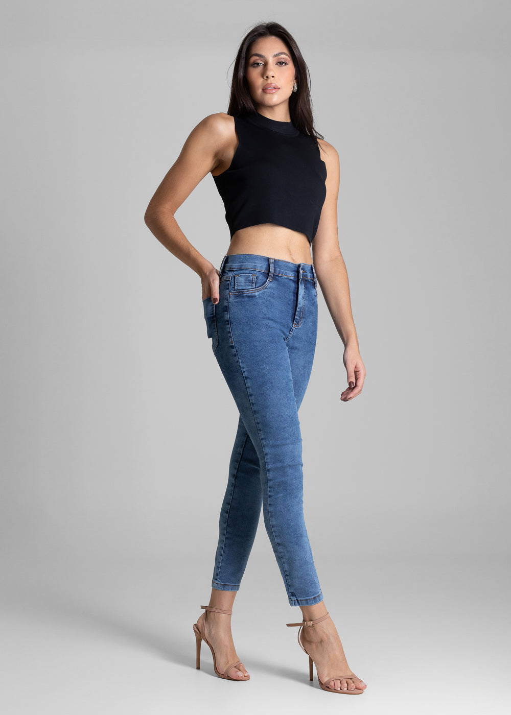Calça Jeans Sawary Cigarrete - 283002 AZUL