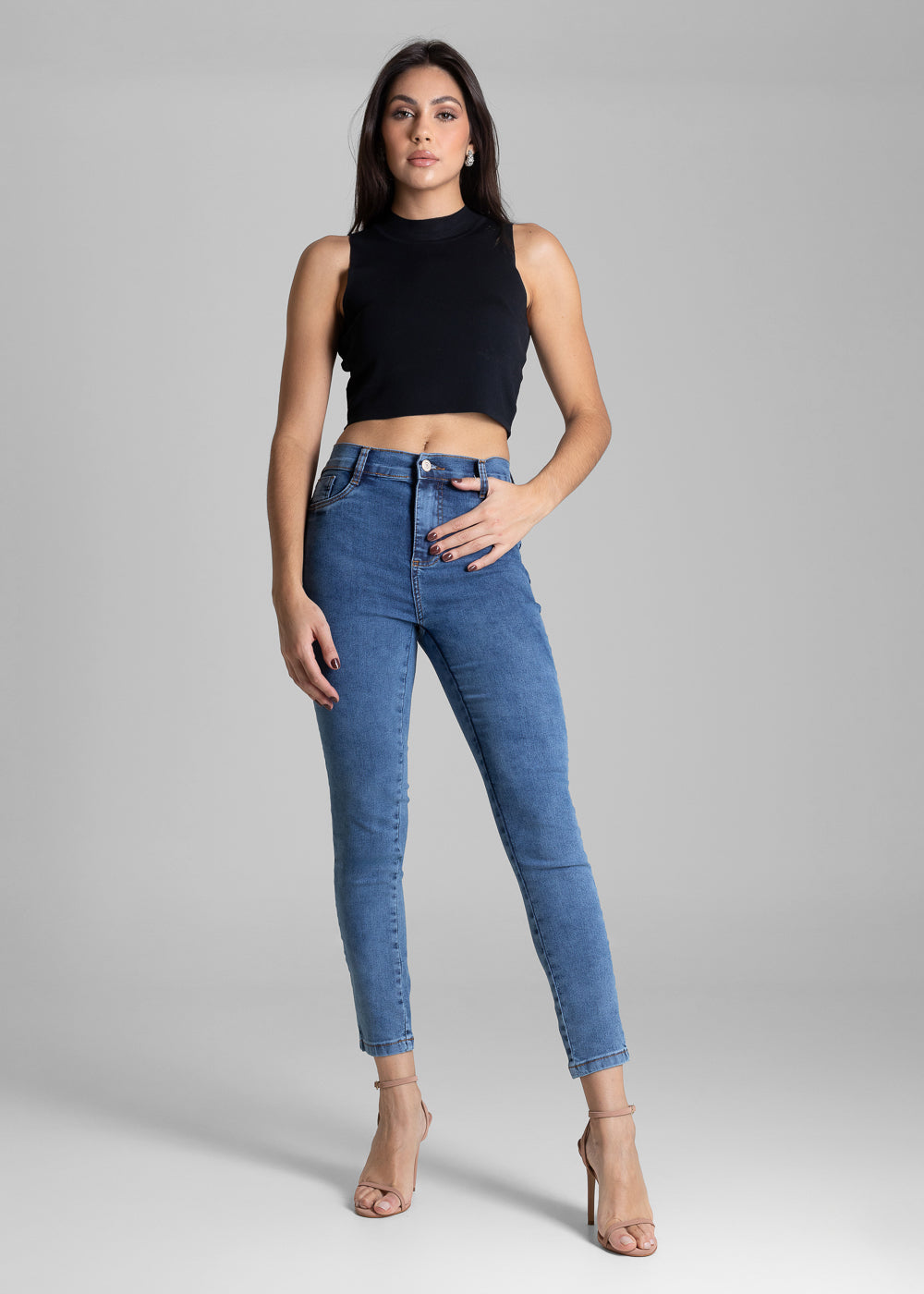 Calça Jeans Sawary Cigarrete - 283002 AZUL