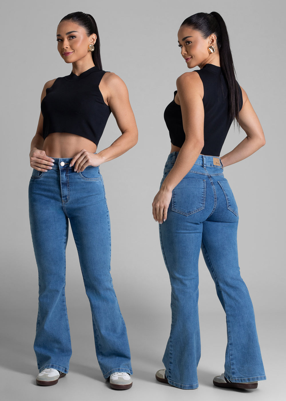 Calça Jeans Sawary Flare Petit - 283003 AZUL