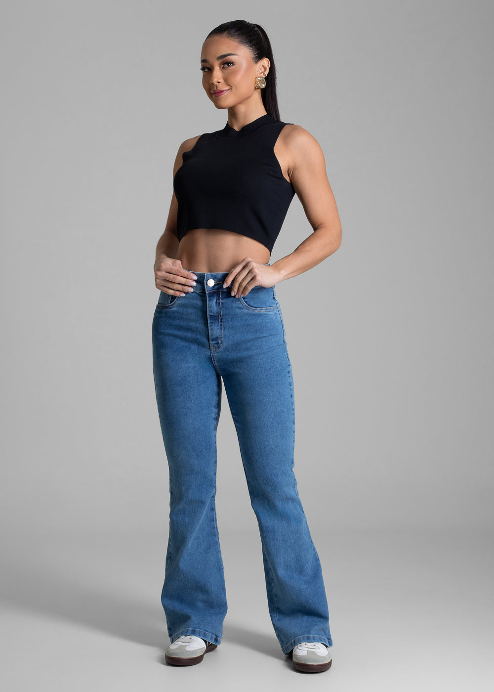 Calça Jeans Sawary Flare Petit - 283003 AZUL