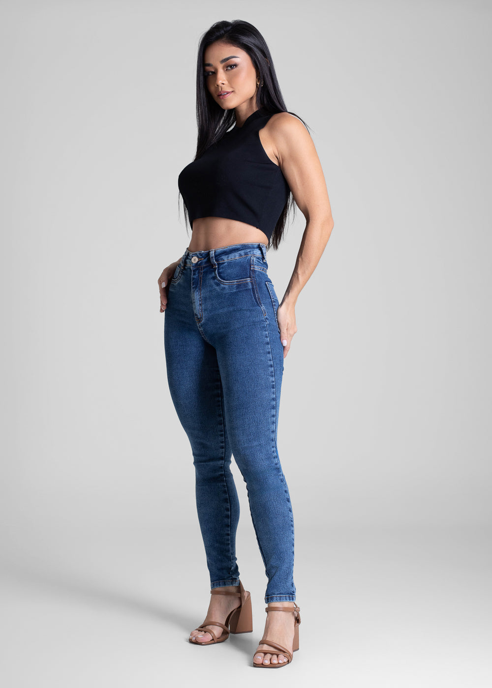 Calça Jeans Sawary Super Lipo - 283006 AZUL