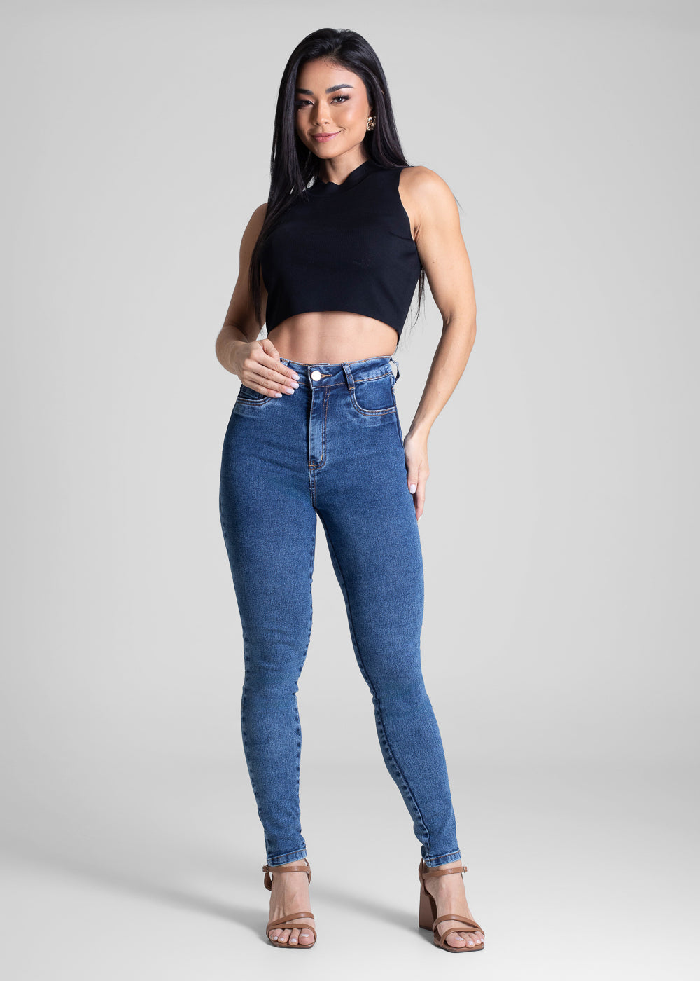 Calça Jeans Sawary Super Lipo - 283006 AZUL