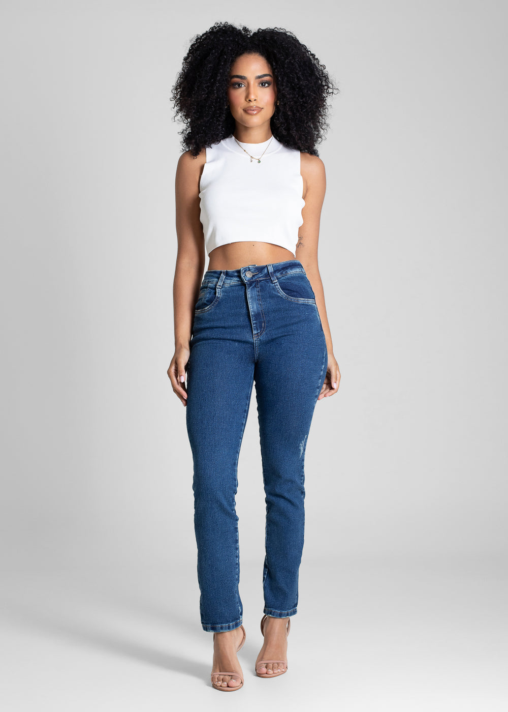Calça Jeans Sawary Reta - 283033 AZUL