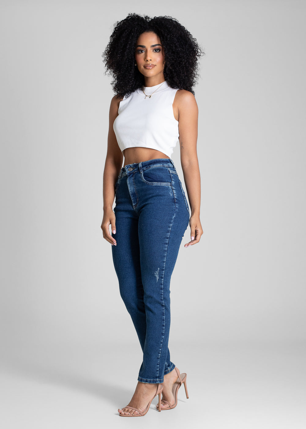 Calça Jeans Sawary Reta - 283033 AZUL