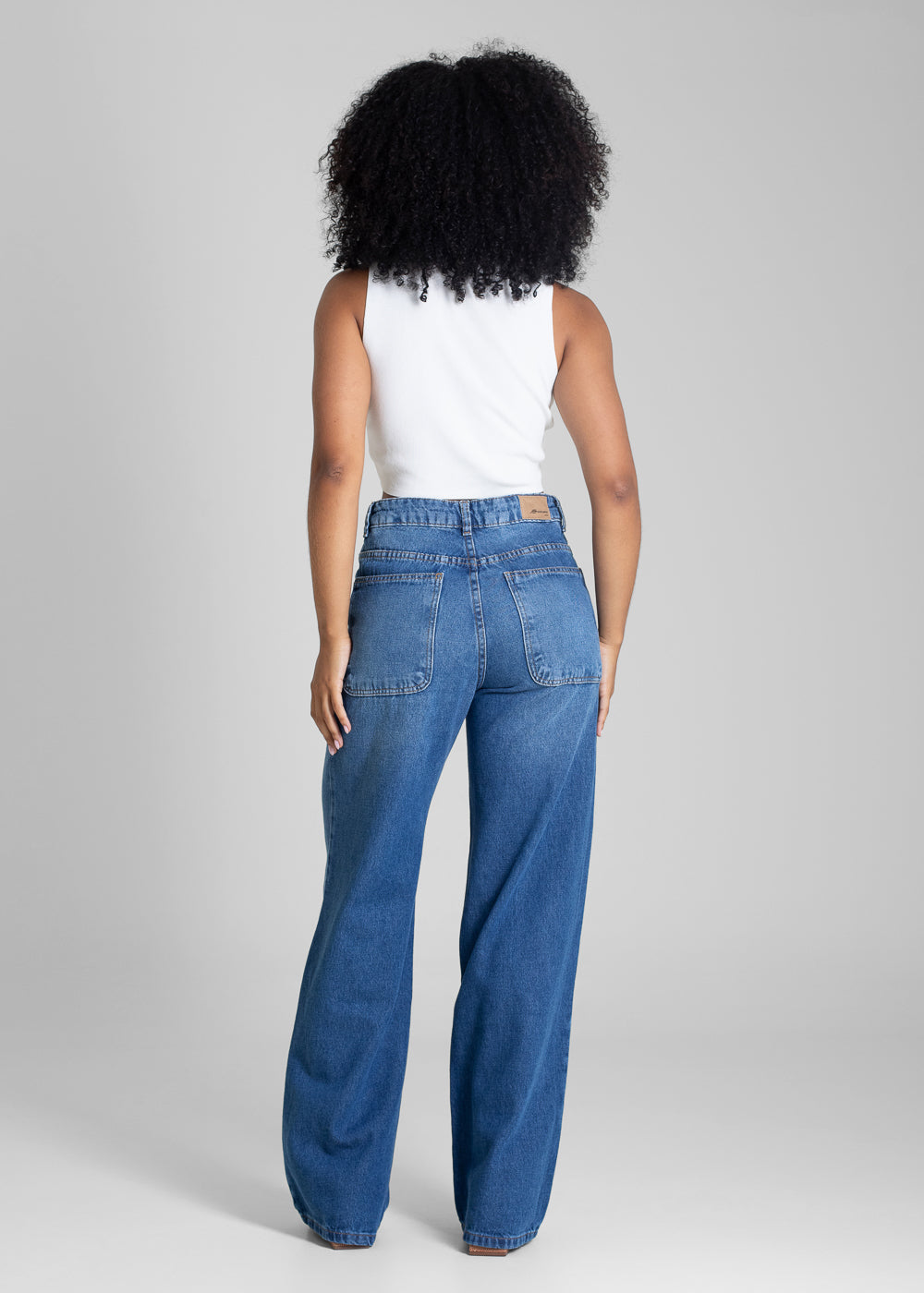 Calça Jeans Sawary Wide Leg - 283047 AZUL