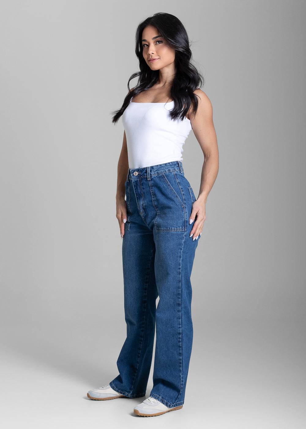 Calça Jeans Sawary Reta Petit - 283052 AZUL