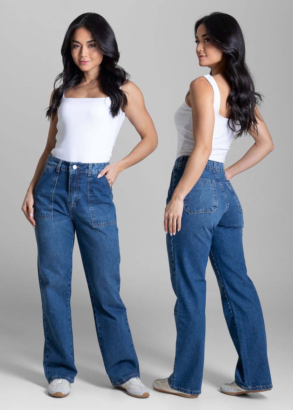Calça Jeans Sawary Reta Petit - 283052 AZUL