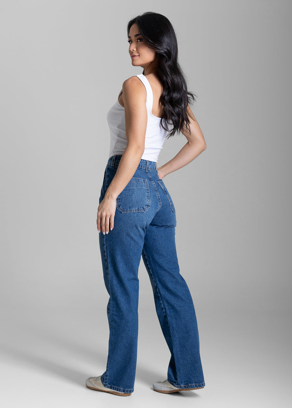 Calça Jeans Sawary Reta Petit - 283052 AZUL