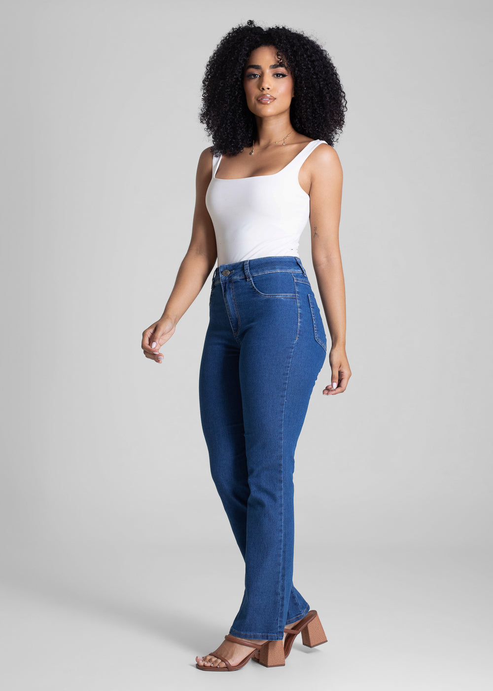 Calça Jeans Sawary Reta - 283055 AZUL