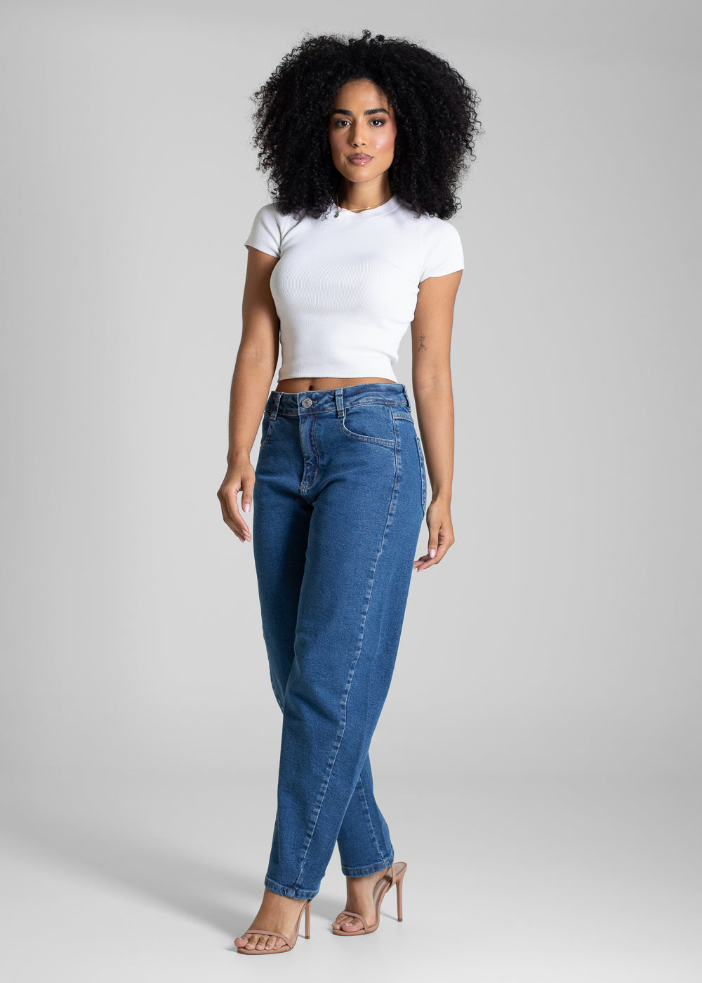 Calça Jeans Sawary Barrel - 283060 AZUL